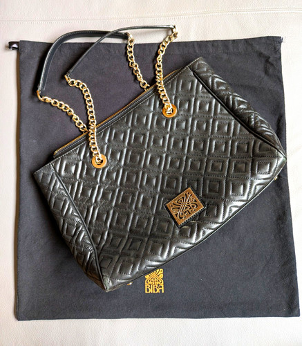 Biba black quilted leather - quilted,