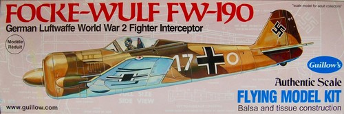 Guillow focke wulf 190 - guillow's, fw-190