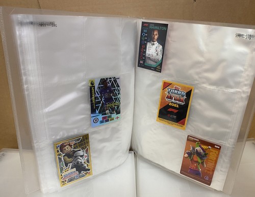 Empty trading card pages - empty,