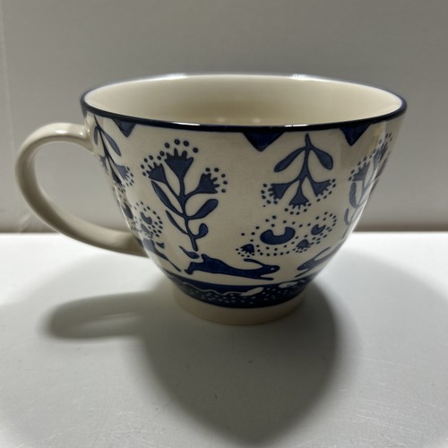 Jumbo stoneware mug cup blue - mug,