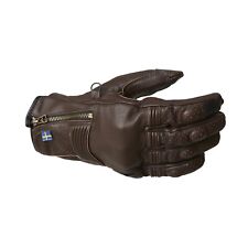 Halvarssons Hofors Motorcycle Gloves Leather CE Brown