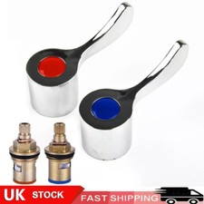 1 Pair Chrome Lever Basin Sink