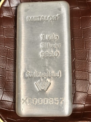 Metalor silver bullion bar - bullion, 1