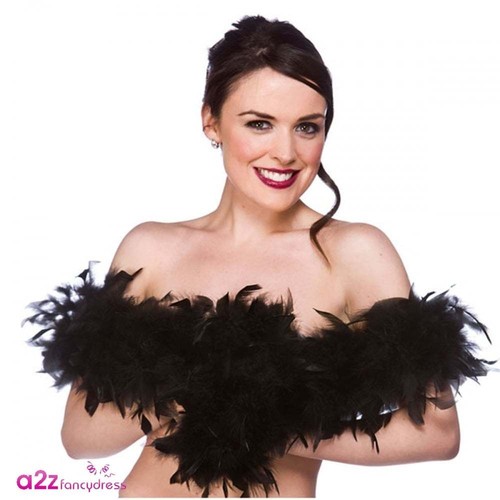 Adult black feather - black, 20's