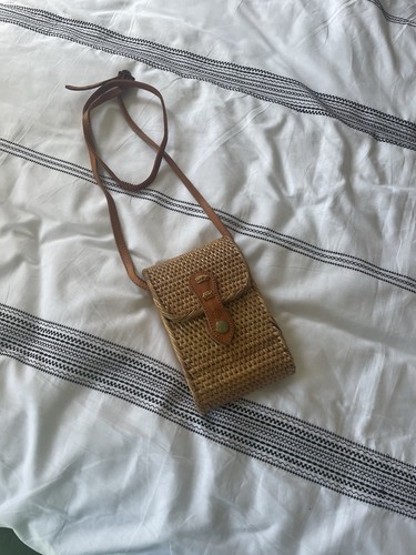 Rattan wicker bag - rattan,