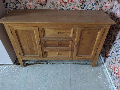 Solid light oak sideboard - oak, with