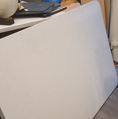 White sparkle laminate kitchen - white,