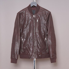 ALL SAINTS Leather Jacket Mens