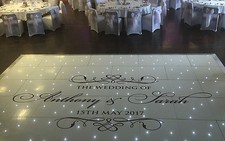 Custom Wedding Party Dance Floor Decal Sticker - Easy to Remove