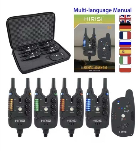 Bite alarms with receiver - receiver, 4+1