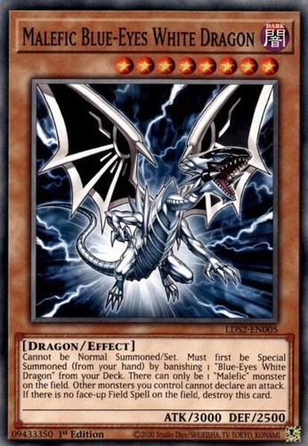 Yugioh malefic blue eyes white - yugioh,