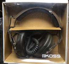 Koss K-6 Stereo Vintage Headphones  70s 80s US Made Khaki Brown Full Ear Cover