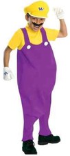 Wario Super Mario Brothers Nintendo Plumber Halloween Deluxe Child Costume