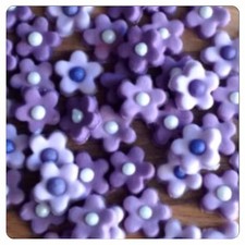 50 Edible Purple & Lilac sugar