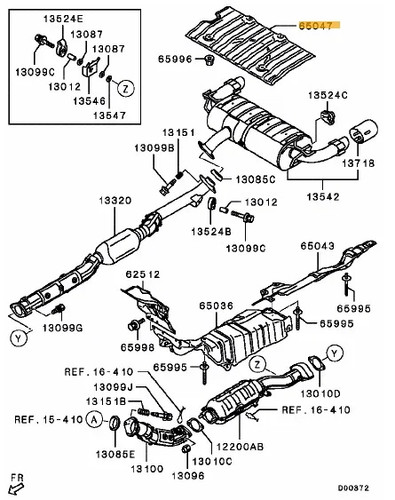 Exhaust heatshied evo x - exhaust,