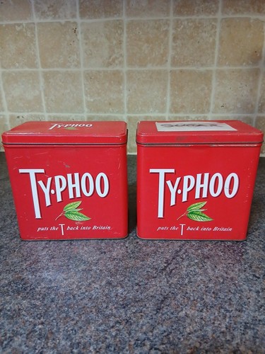 Vintage typhoo tea tins - vintage,
