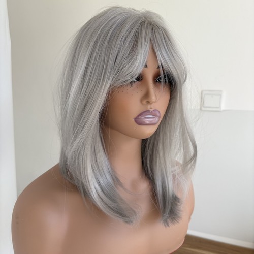 Gray synthetic hair cosplay - gray,
