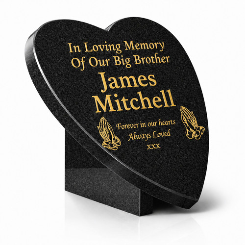 Personalised granite plaque - granite,