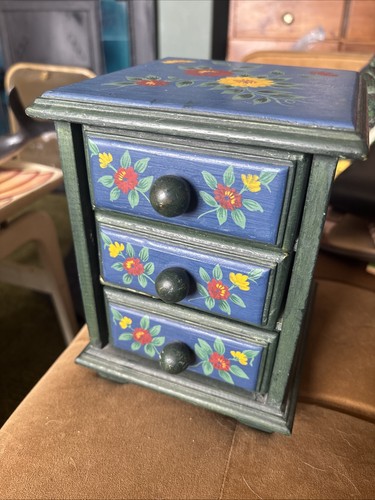 Vintage hand painted wooden - vintage,
