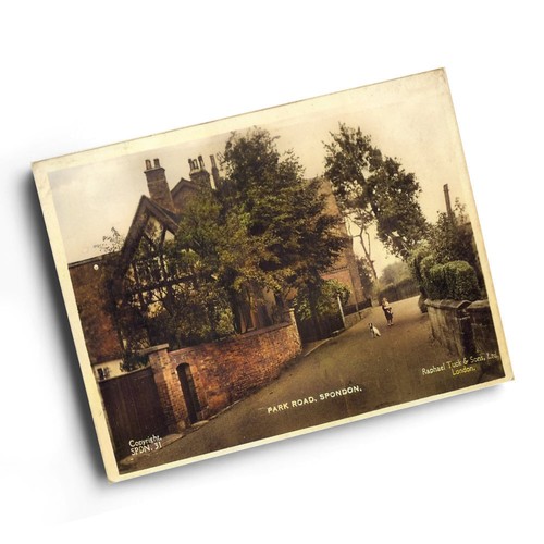 Print vintage derbyshire - a6,