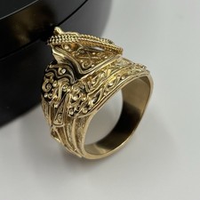 HEAVY SADDLE 9CT GOLD ON