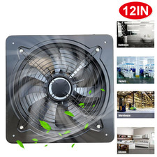 12 inch Industrial Ventilation Extractor Metal Plate Fan Axial Commercial Blower