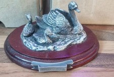 Chilmark Fine Pewter - Mallard Duck & Ducklings #2504 - RK Davis 1977, 3" Tall