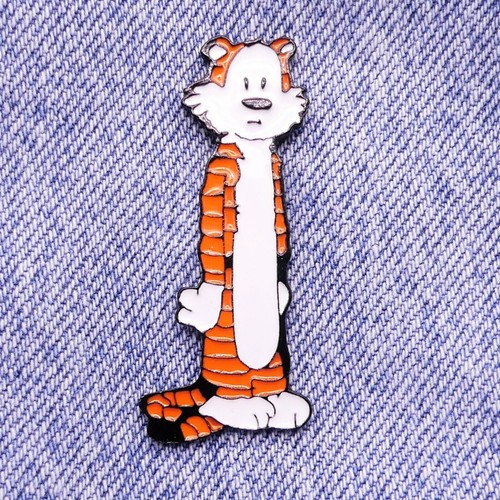 Cat pin badge - badge, calvin