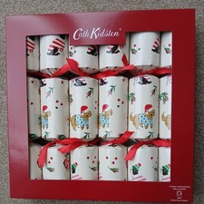 NEW & BOXED SET OF 6 CATH KIDSTON LUXURY TABLE CRACKERS "DOGS" PLASTIC FREE
