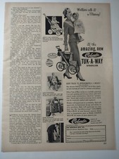 Vintage 1950s Print Ad Good Housekeeping Columbia Tuk Away Stroller