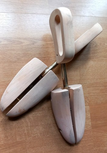 Pair wooden shoe trees - pair,