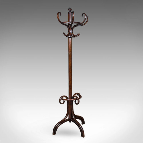 Antique half hall stand - antique,