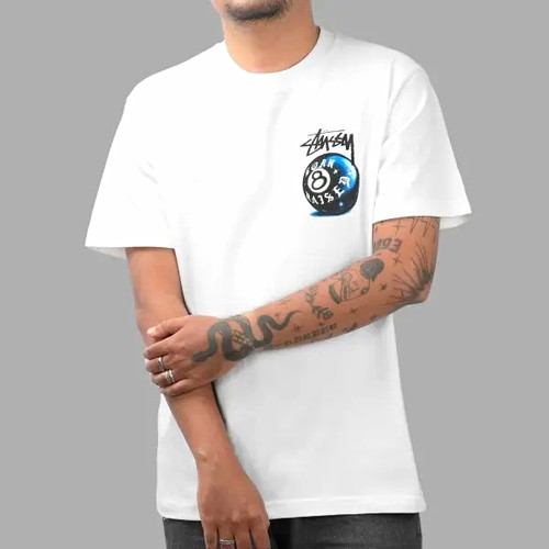 Stussy white born raised - white, 8