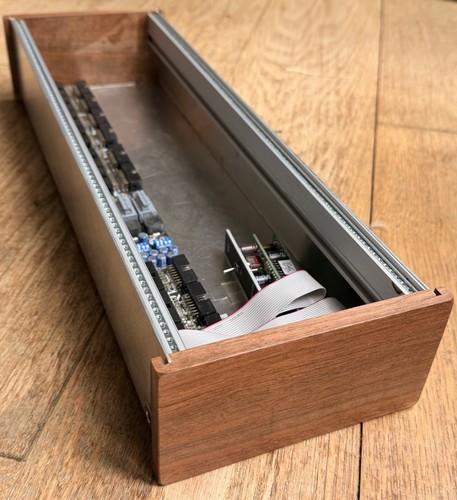 84hp eurorack case - eurorack, walnut