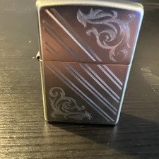 Zippo Lighter Flourintine Silver  Zippo Lighter Made In The USA 2015 Floral
