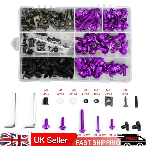 Purple fairing bolts - purple,