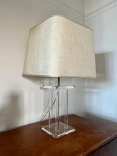 Vintage plexiglass table lamp by David Lange for Roche Bobois. France, 1970s