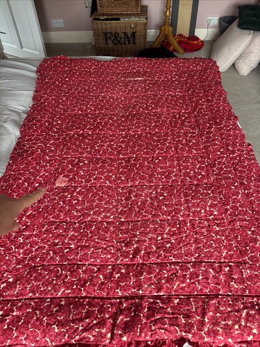 Vintage eiderdown quilt red - eiderdown,