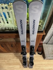 Used $550 Salomon R10 Skis &Salomon L10 Gripwalk Bindings Size 138cm 