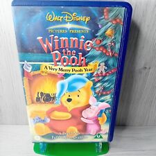 WINNIE THE POOH A VERY MERRY POOH YEAR VHS TAPE - RARE RETRO MOVIE SERIES