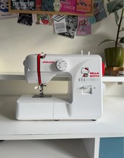JAGUAR Sanrio Hello Kitty Electric Sewing Machine Compact from Japan