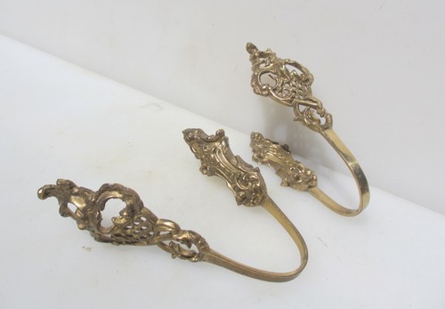 Vintage brass curtain tie - vintage,