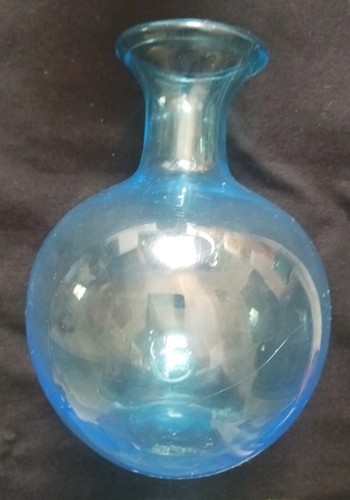 Blown glass aqua - aqua, bottle