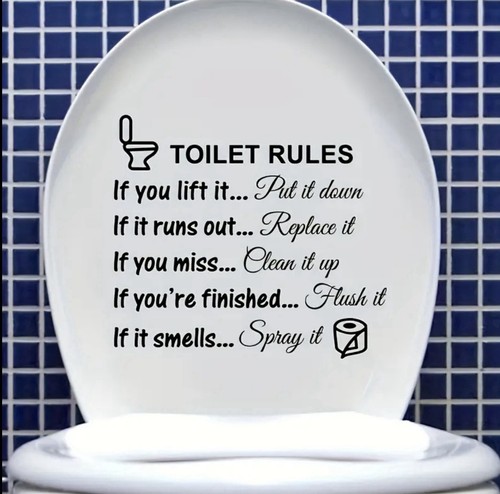 Toilet rules with rolls - rules,