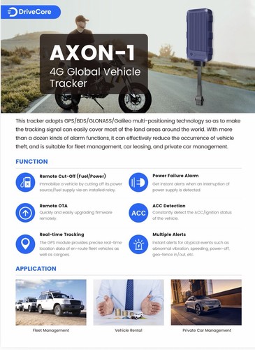 Axon gps vehicle tracker - axon,