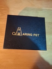 ARING PET LARGE DOG COLLAR AND LEAD, YELLOW VELVET ADJUSTABLE, BUCKLE