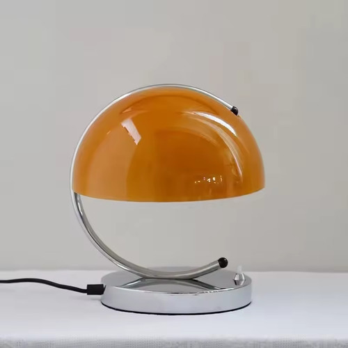 Bauhaus orange white table - white,
