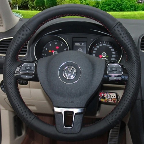 Leather steering wheel - wheel, cover