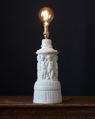 Vintage plaster cherub putti - vintage,