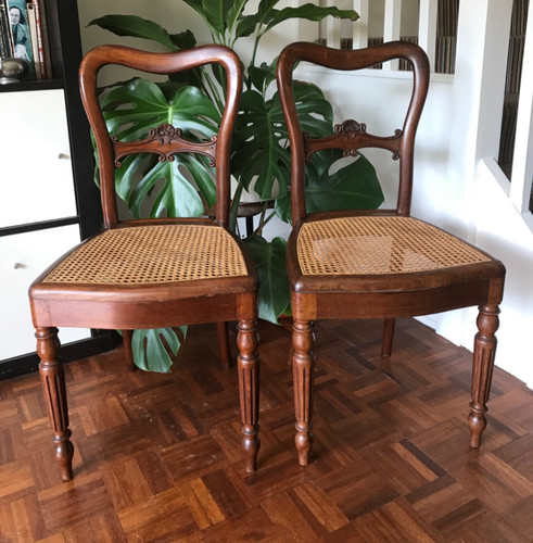 Pair french mahogany - of,